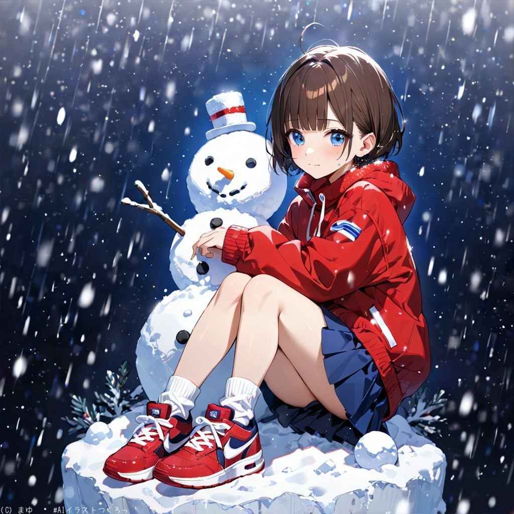 クリスマスに雪が降って良かったね〜