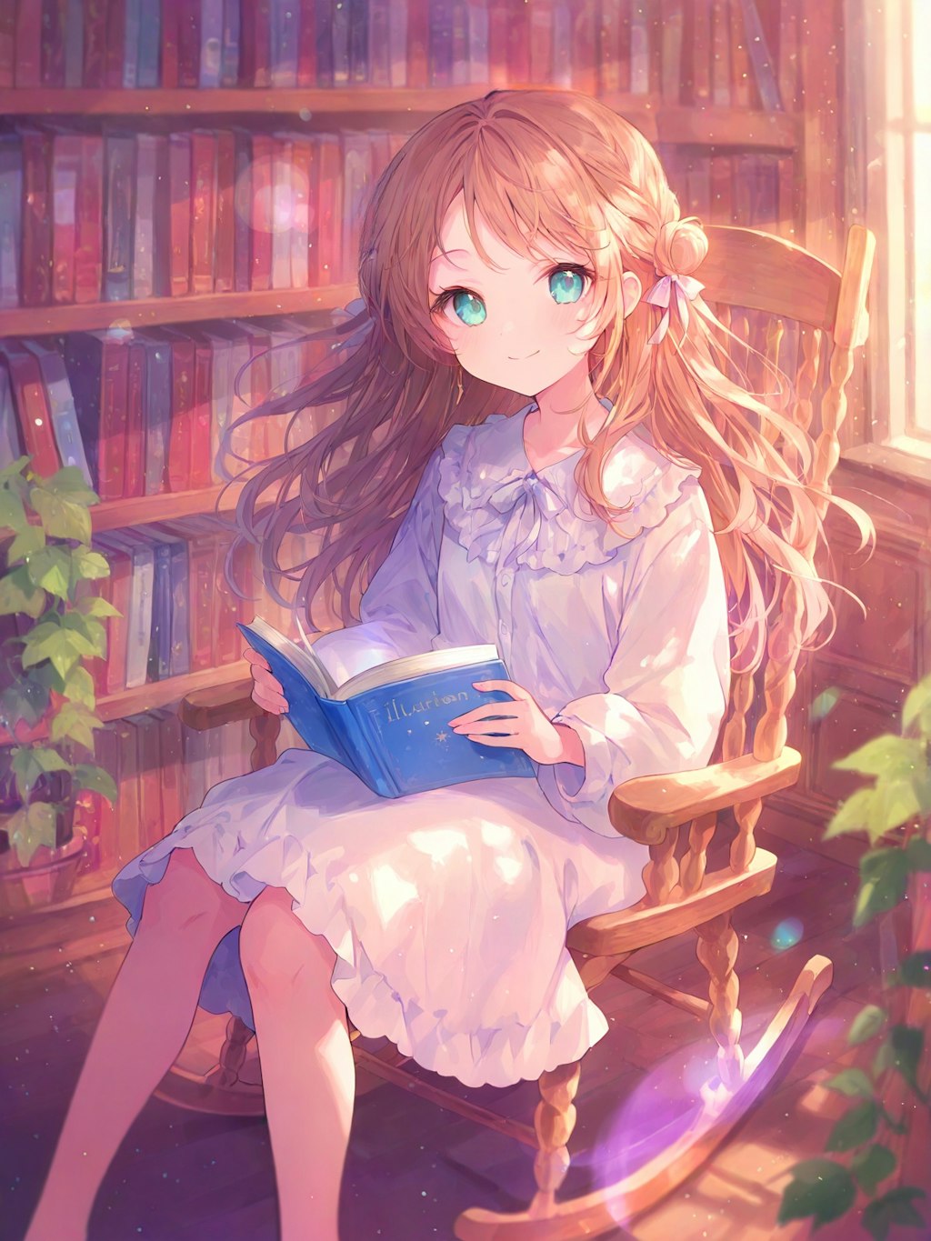 秋の日だまり読書