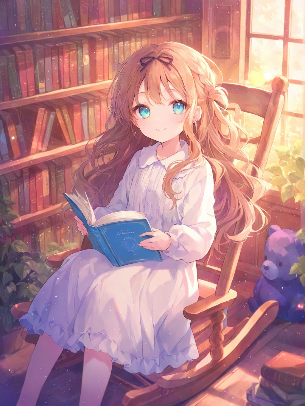 秋の日だまり読書