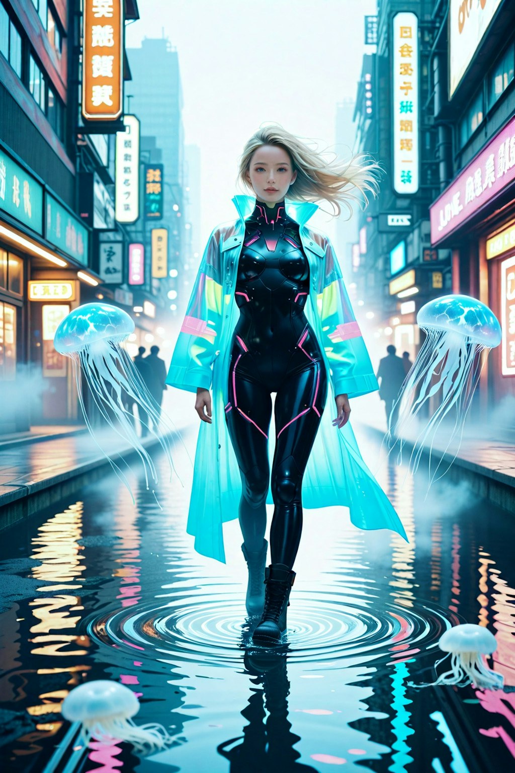 サイバー海月と美女