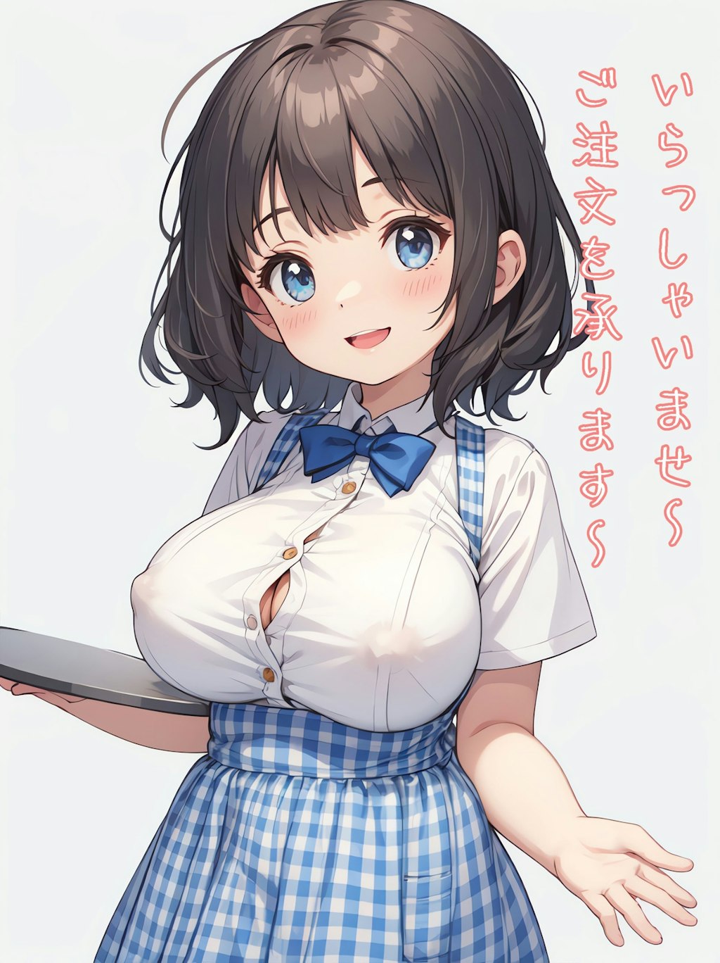 母乳が出ている店員