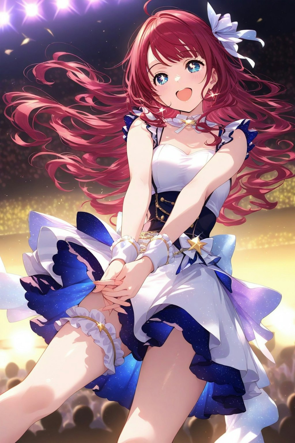 ロングヘアの美少女アイドル