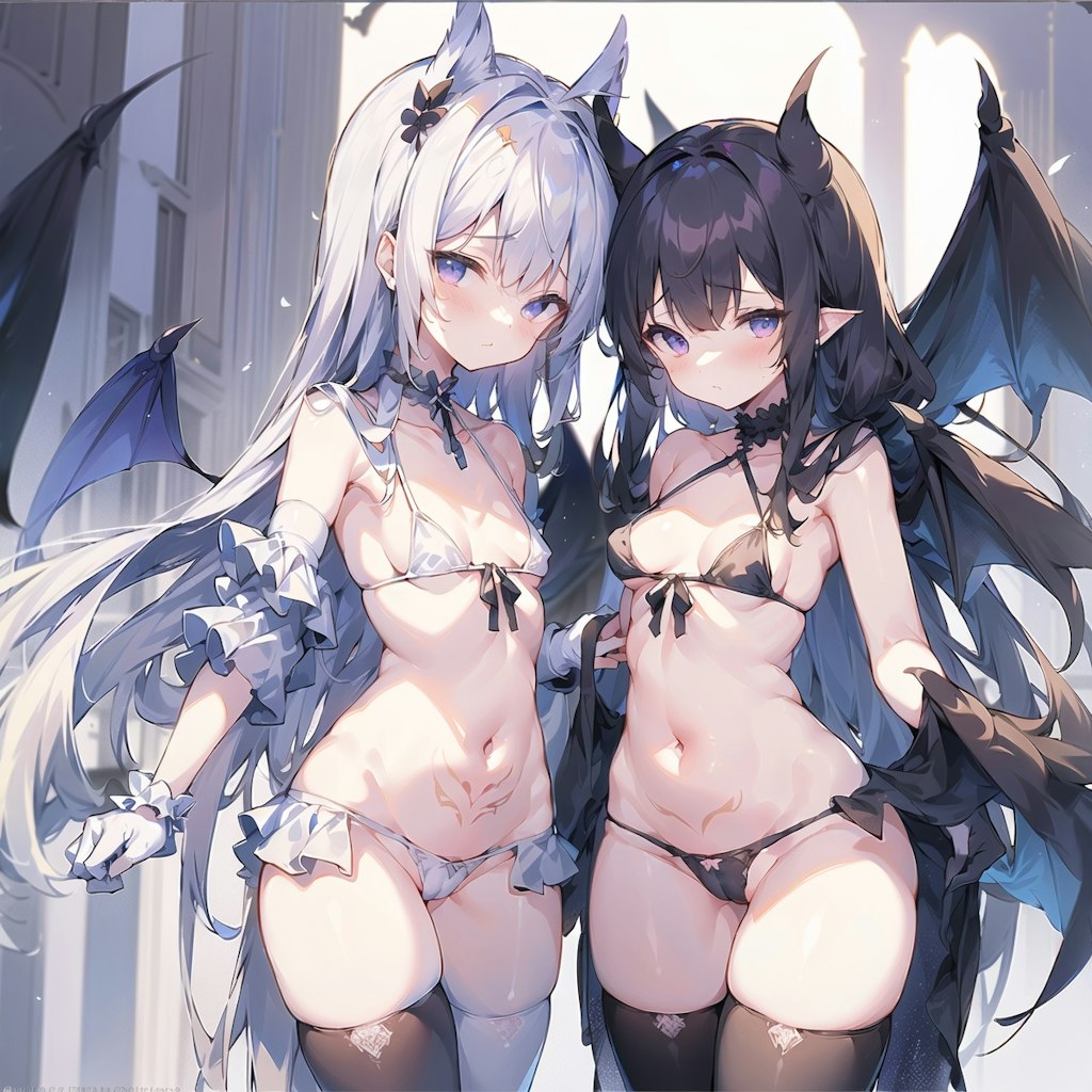 白悪魔ちゃんと黒悪魔ちゃん