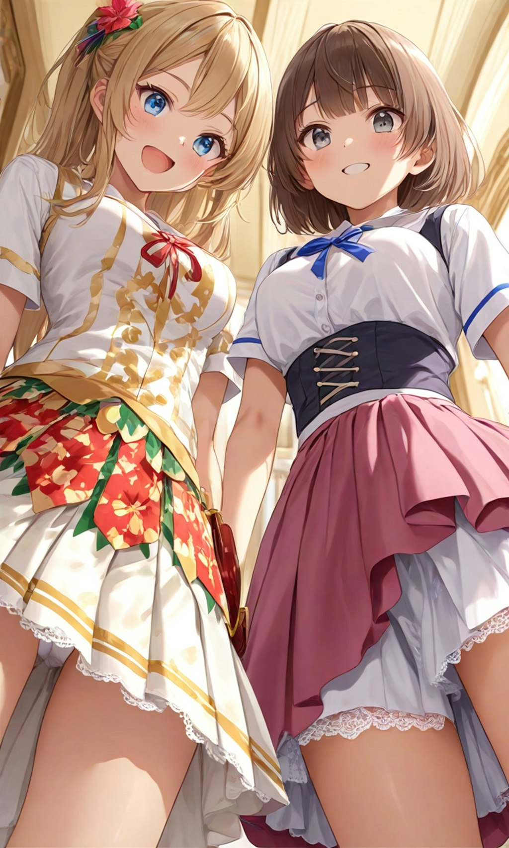 パンチラとセーラー服と女子高校生と