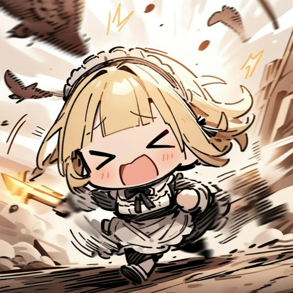 🔥戦いと タンパク質と メイドちゃん🔥