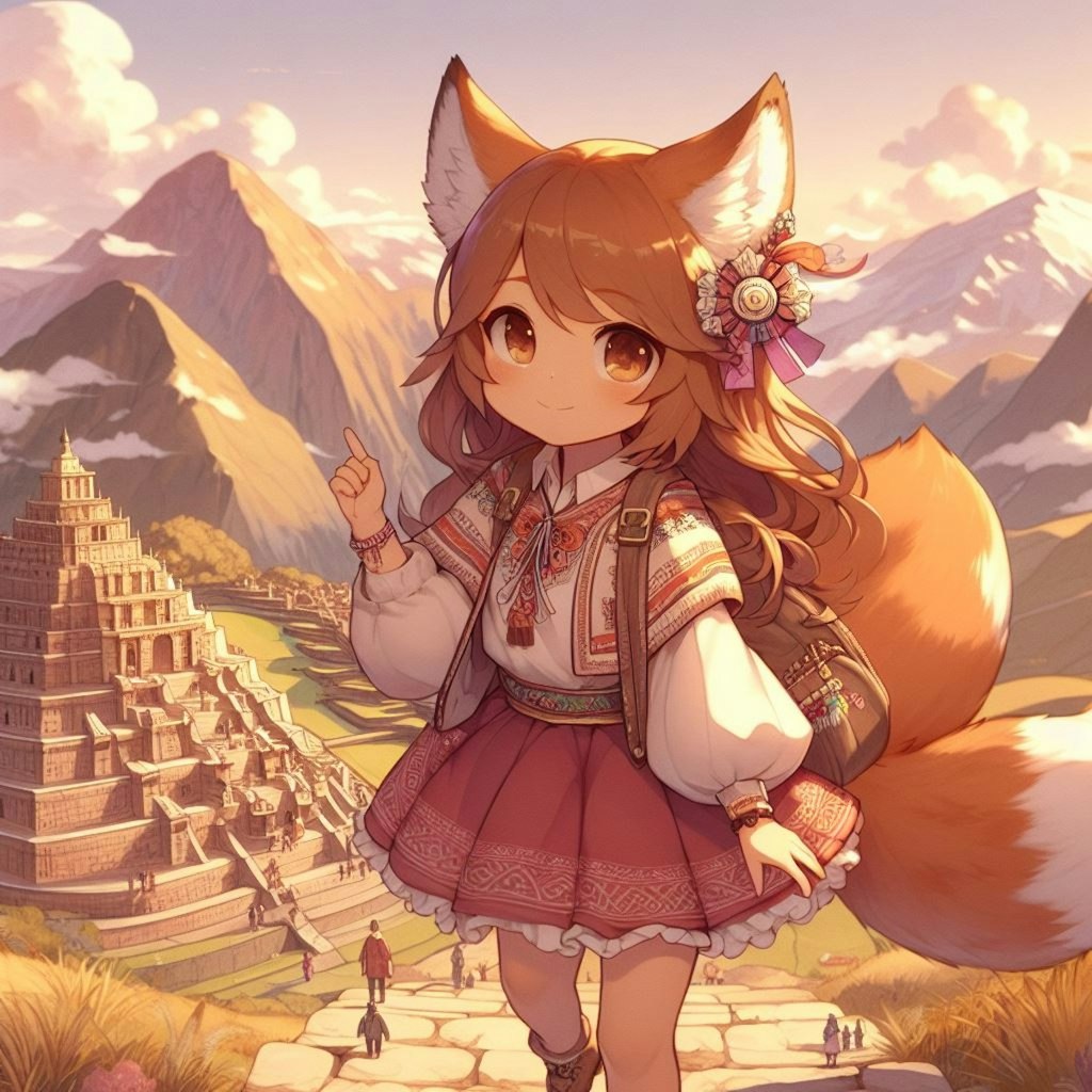 狐娘 旅をする　ペルー
