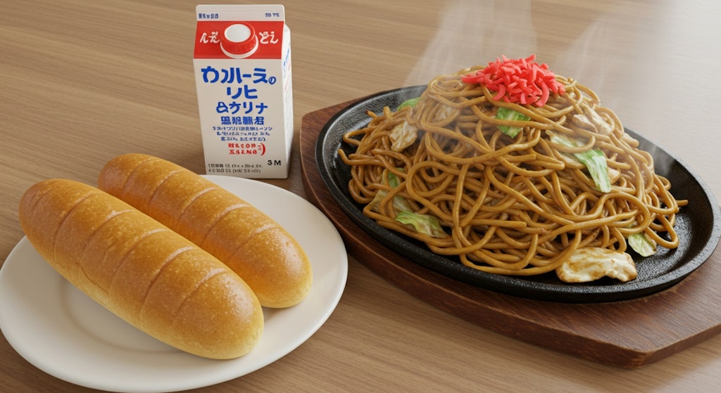 深夜食堂の昔懐かし給食セット