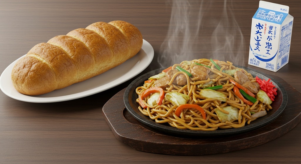 深夜食堂の昔懐かし給食セット
