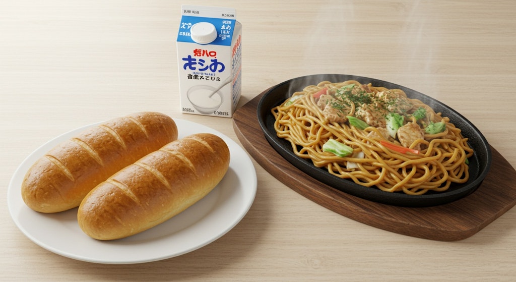 深夜食堂の昔懐かし給食セット