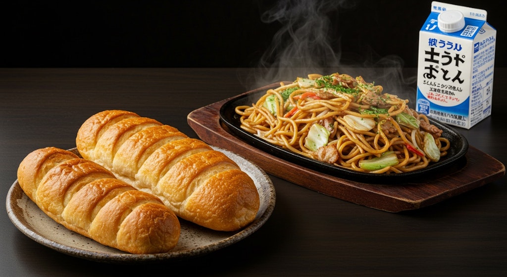 深夜食堂の昔懐かし給食セット