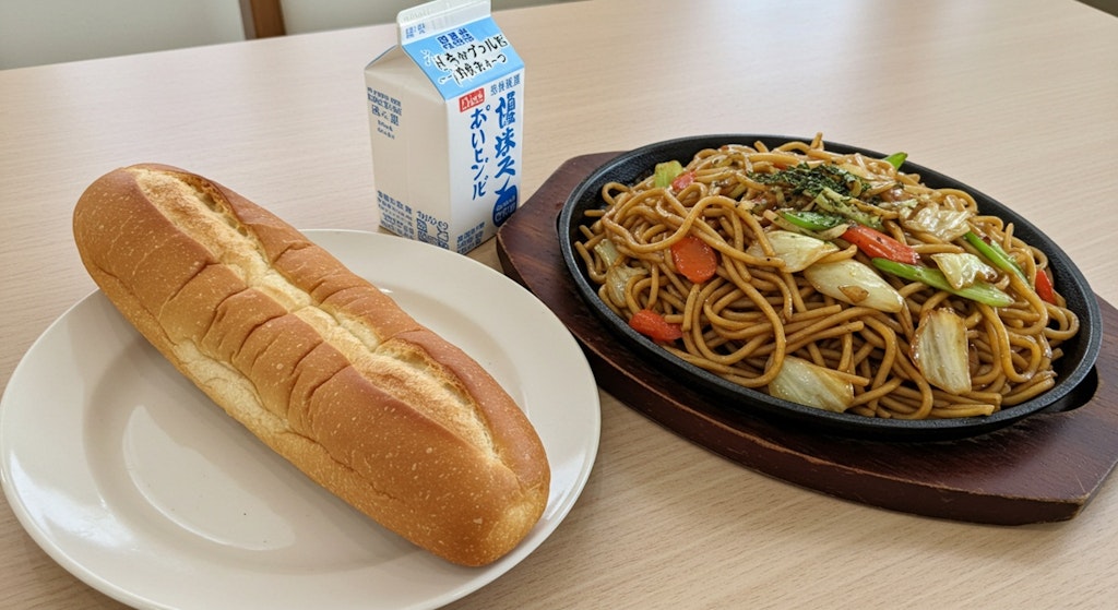 深夜食堂の昔懐かし給食セット