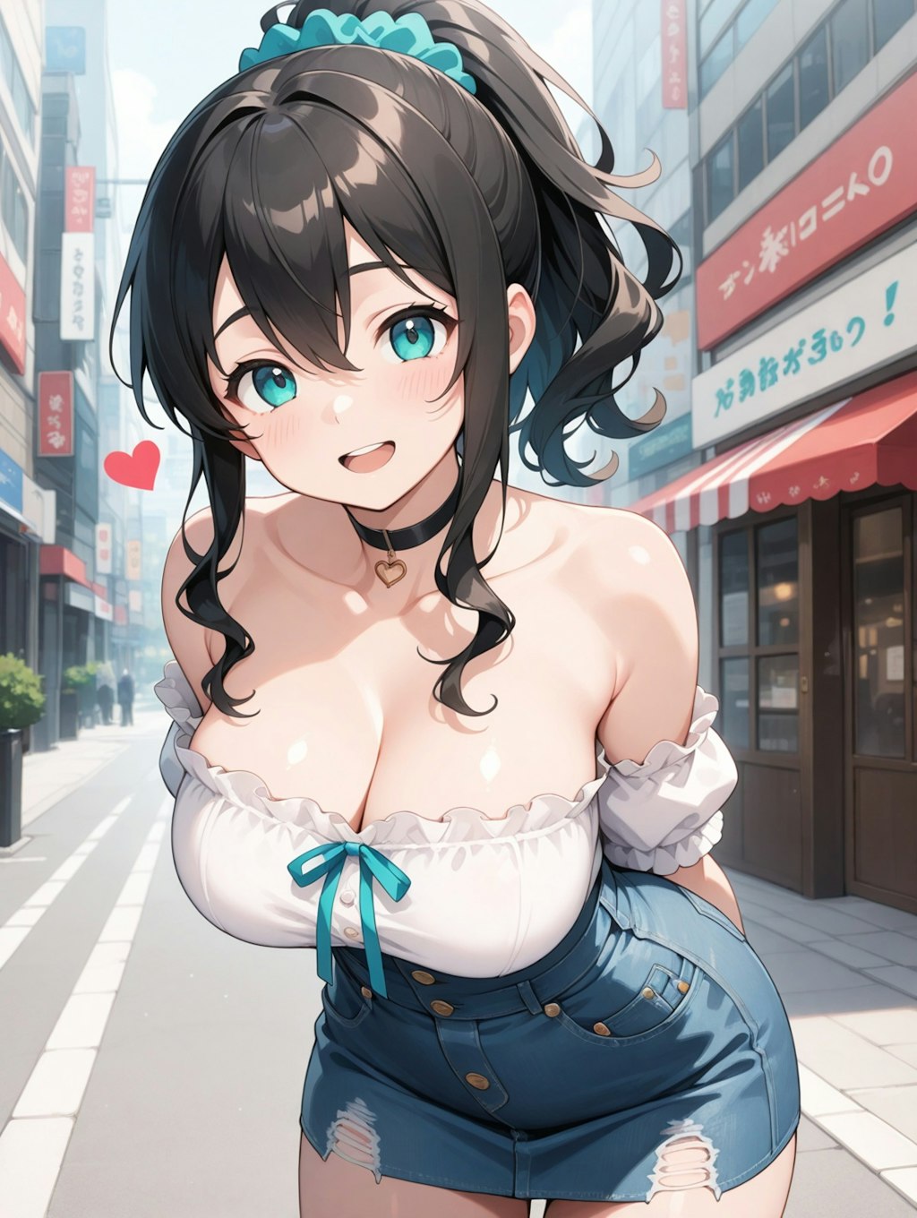 ポニテちゃん夏私服