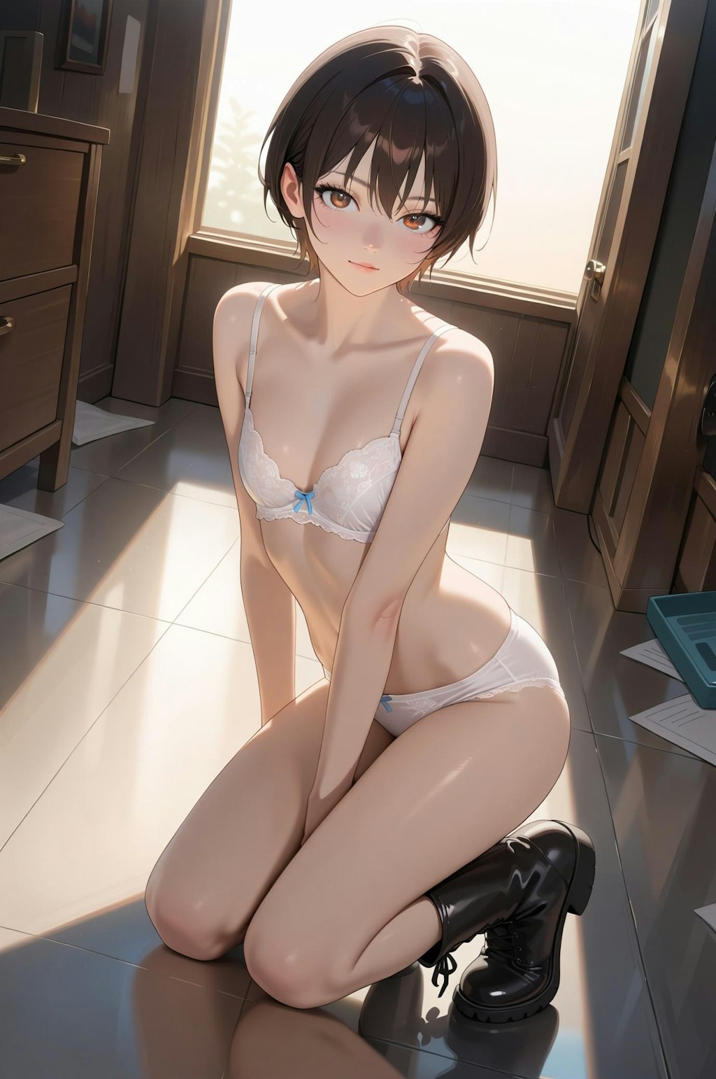 下着×ブーツ