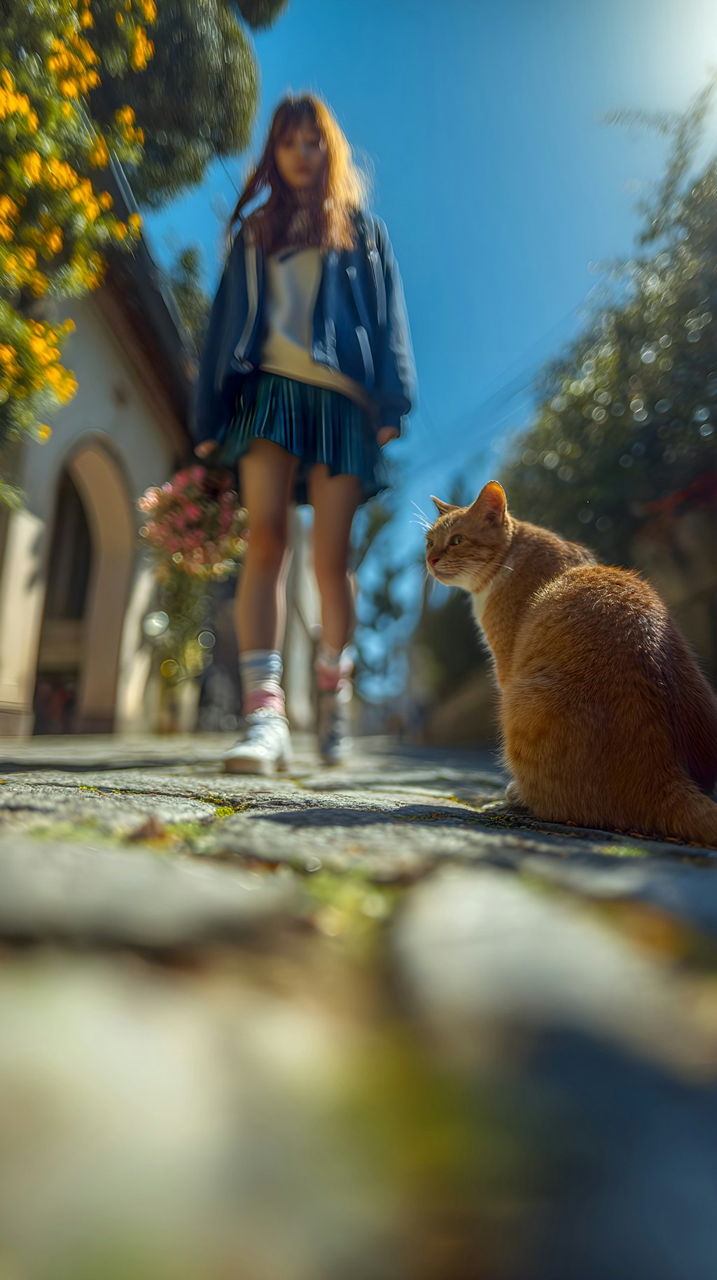 猫視点の君