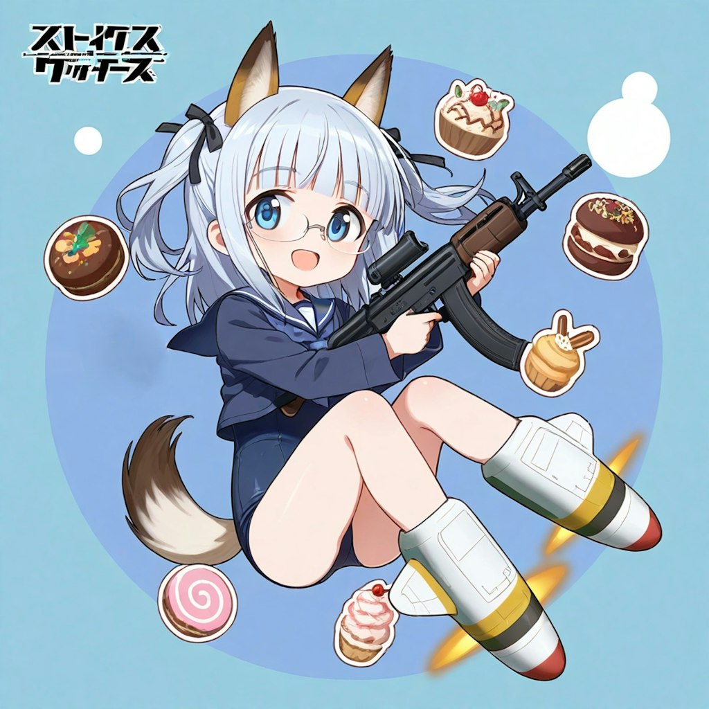 ビックリウーマンチョコ　ステッカー🍫🍫🍫🍫　　　　　　🦊スグニフ・ロニツ・カルネ🦊 ６０