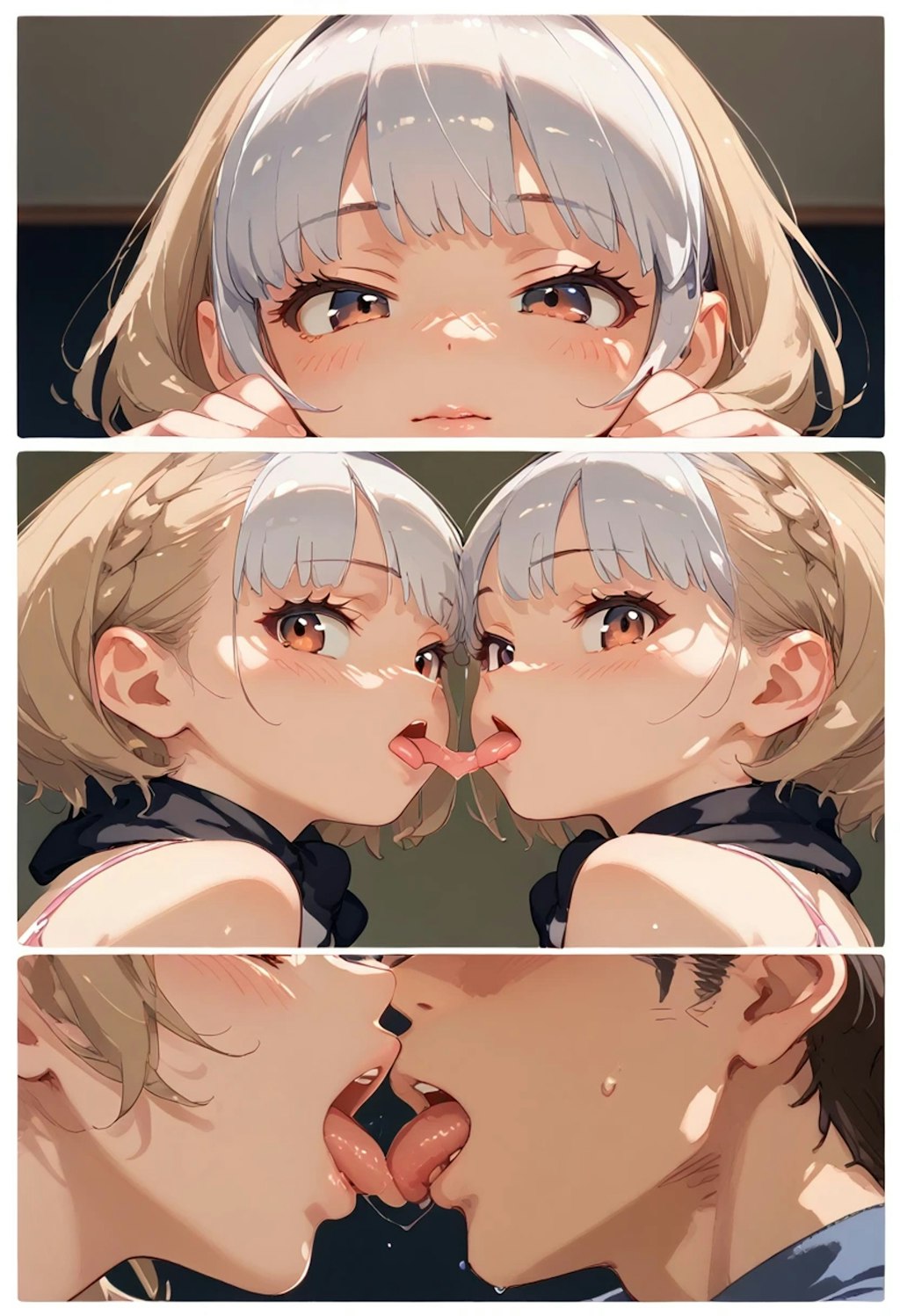 キスする女の子