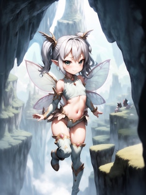 グロームグリップ洞窟の妖精少女
