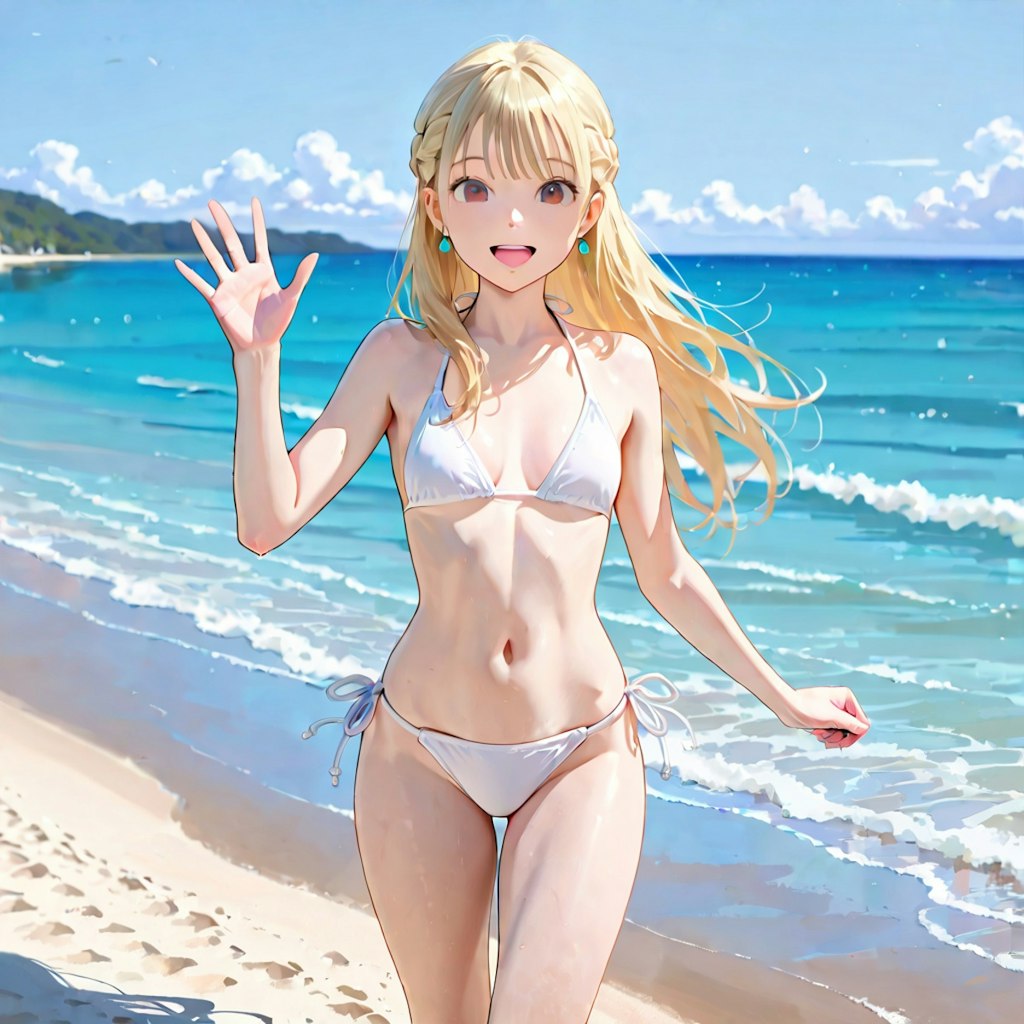 澪奈 in Beach (1)