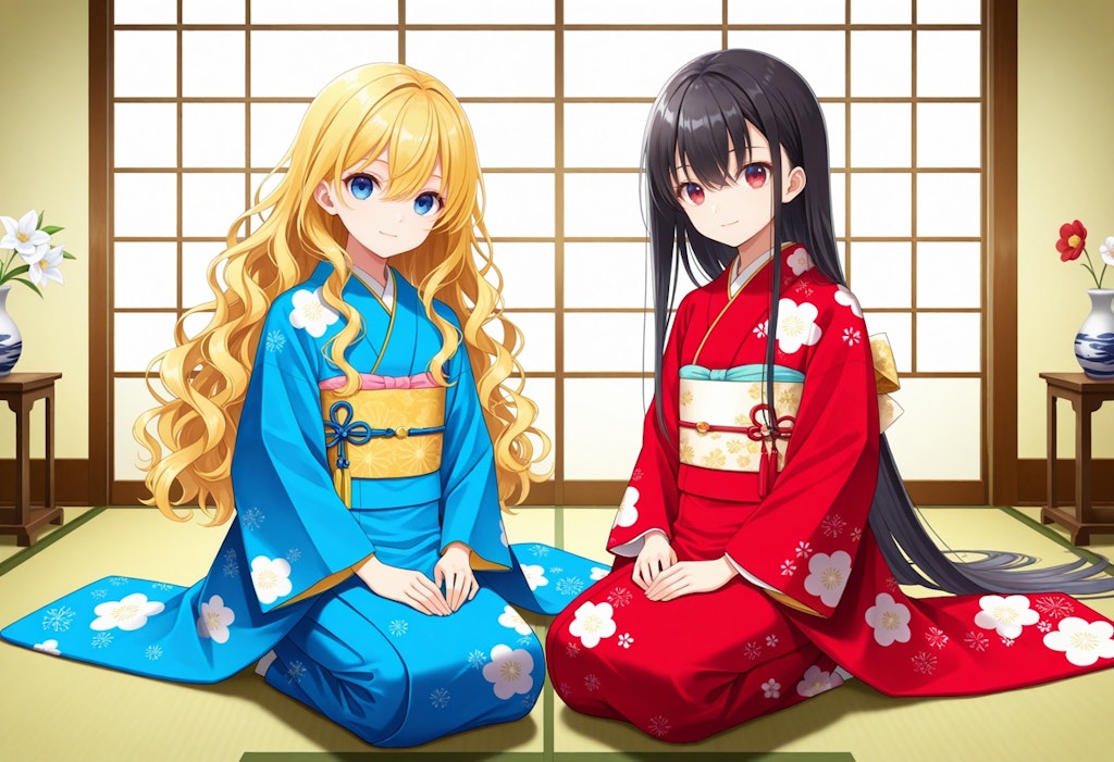 ちちぷいちゃんとししょちゃんの和室