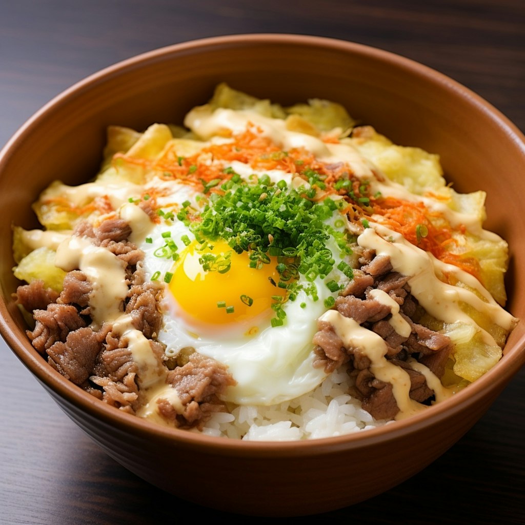 チーズ牛丼