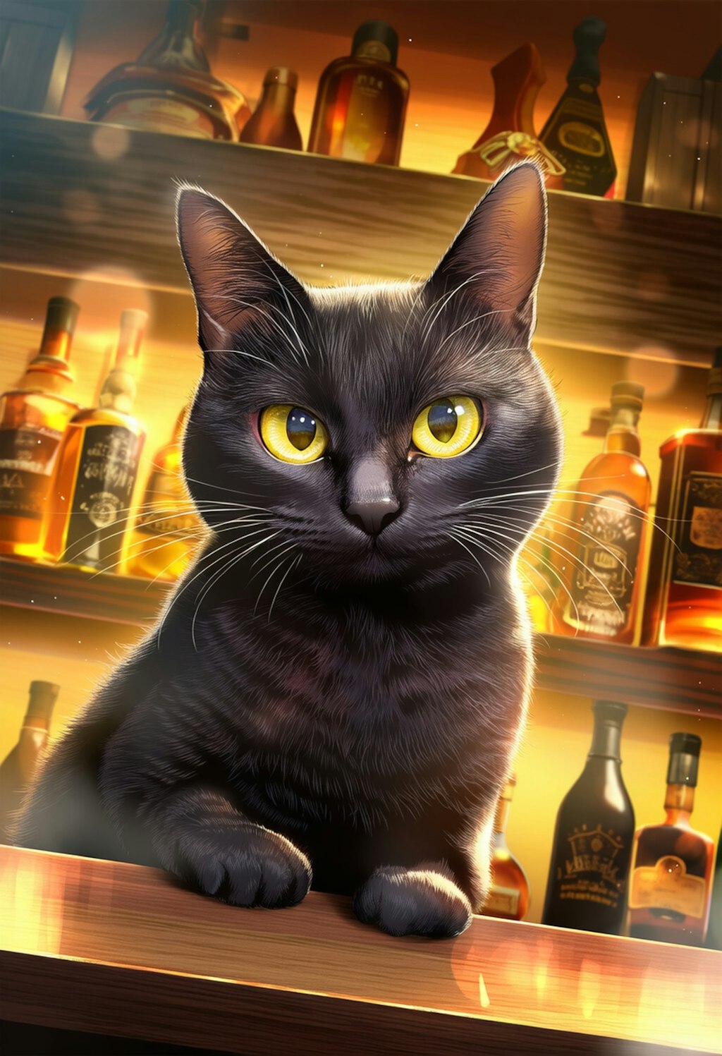 クールな猫店長