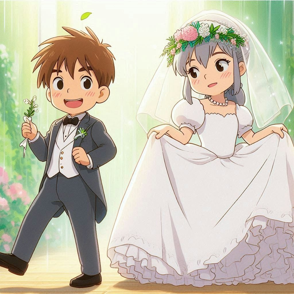 結婚式ごっこ