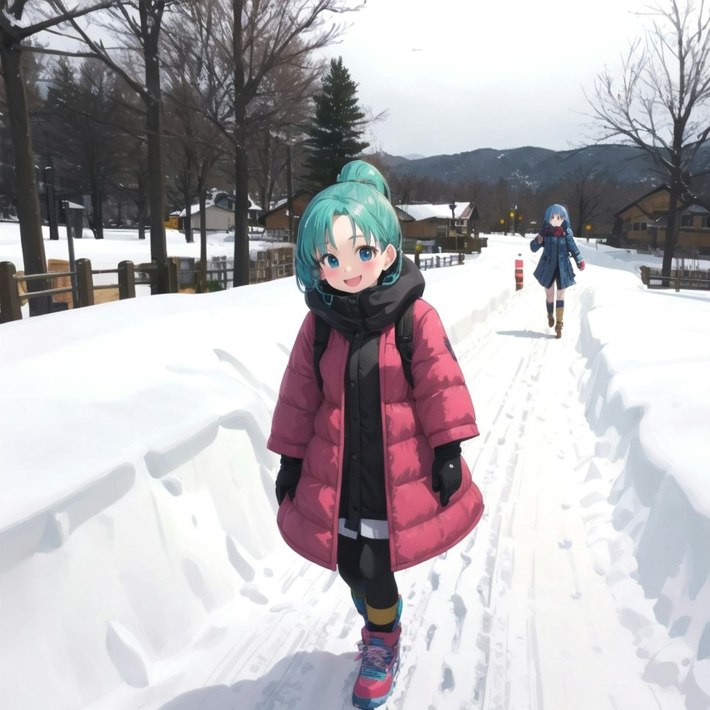 雪の公園