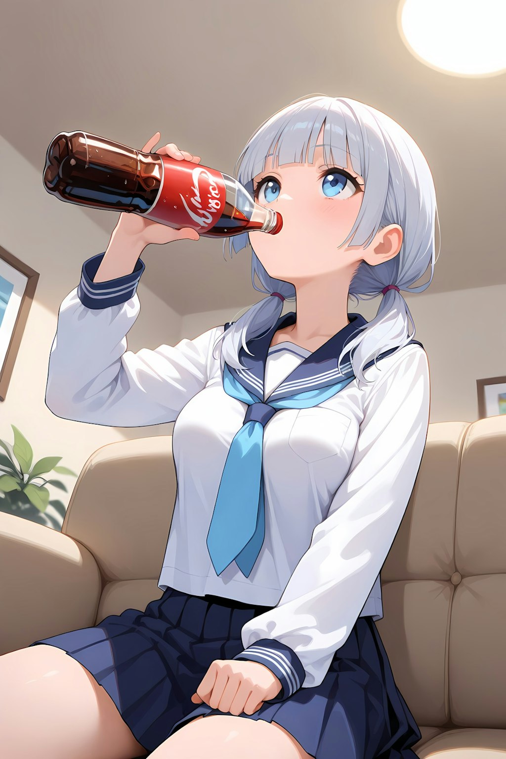 ラッパ飲み