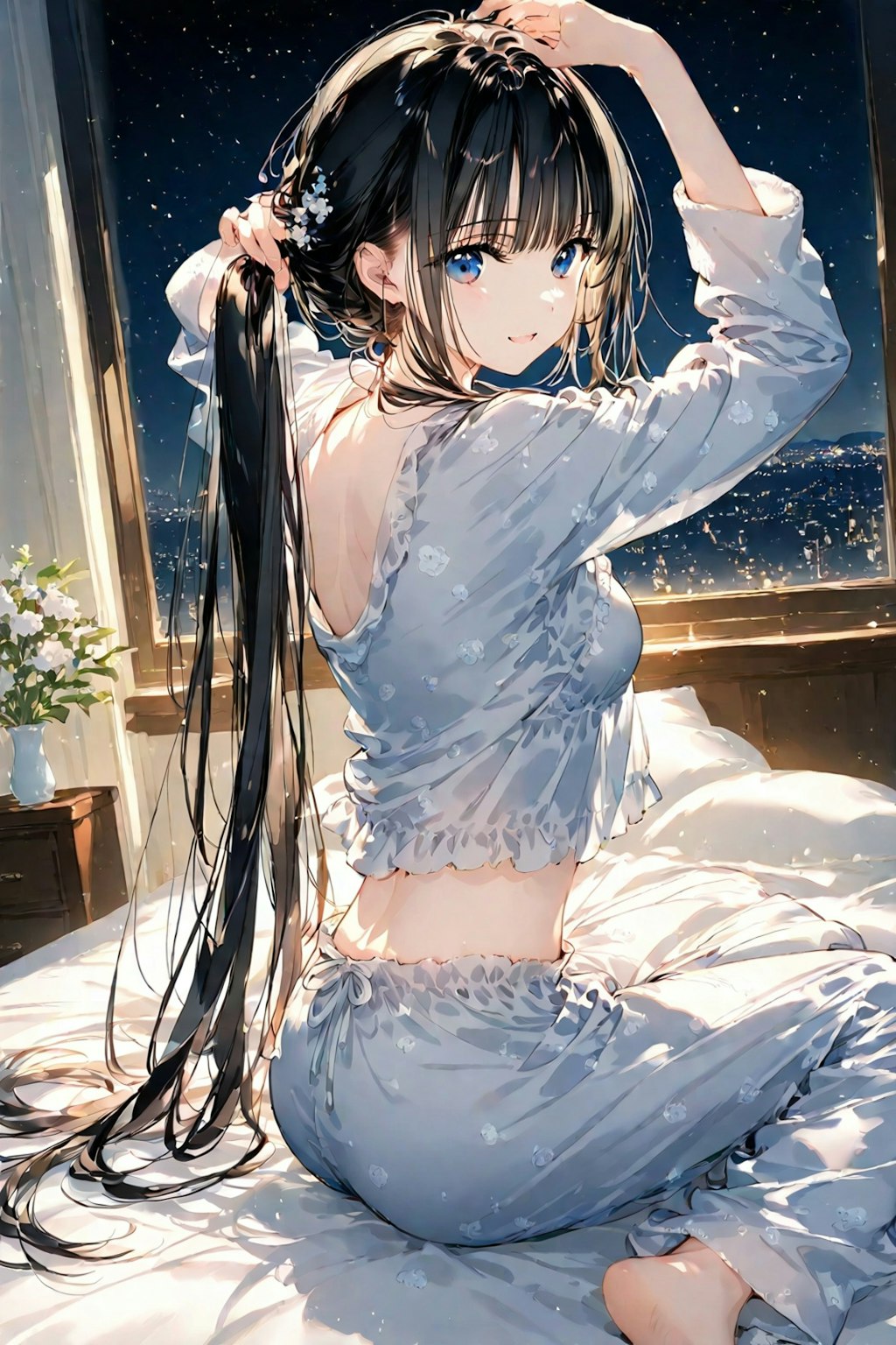 今日もたくさんの参拝者の方が来てくださり感謝です❤️髪を整えてっと❤️