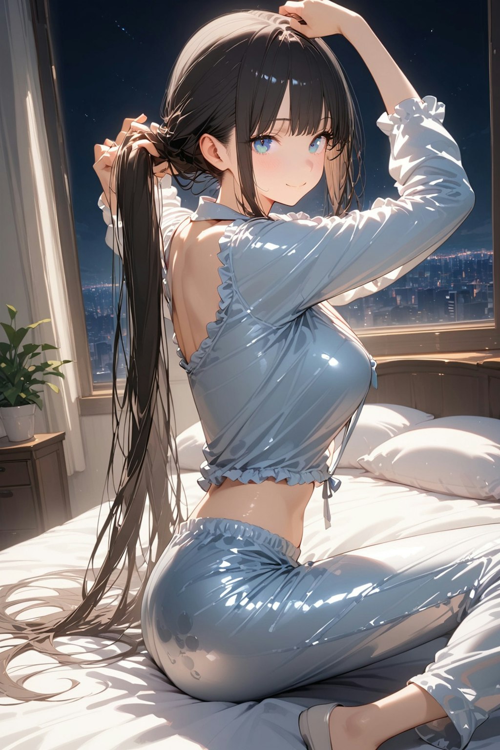 今日もたくさんの参拝者の方が来てくださり感謝です❤️髪を整えてっと❤️