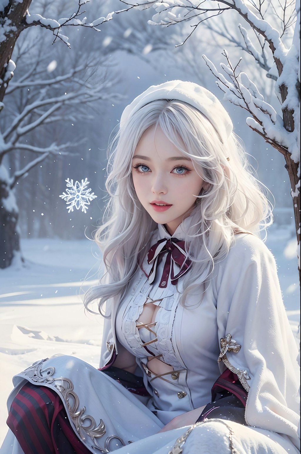 雪と美少女⛄