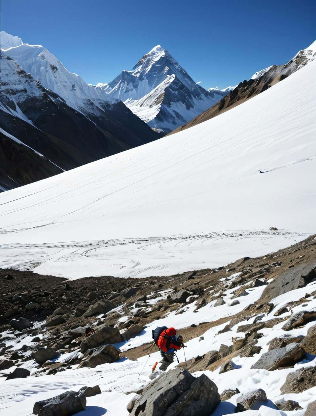 残雪登山