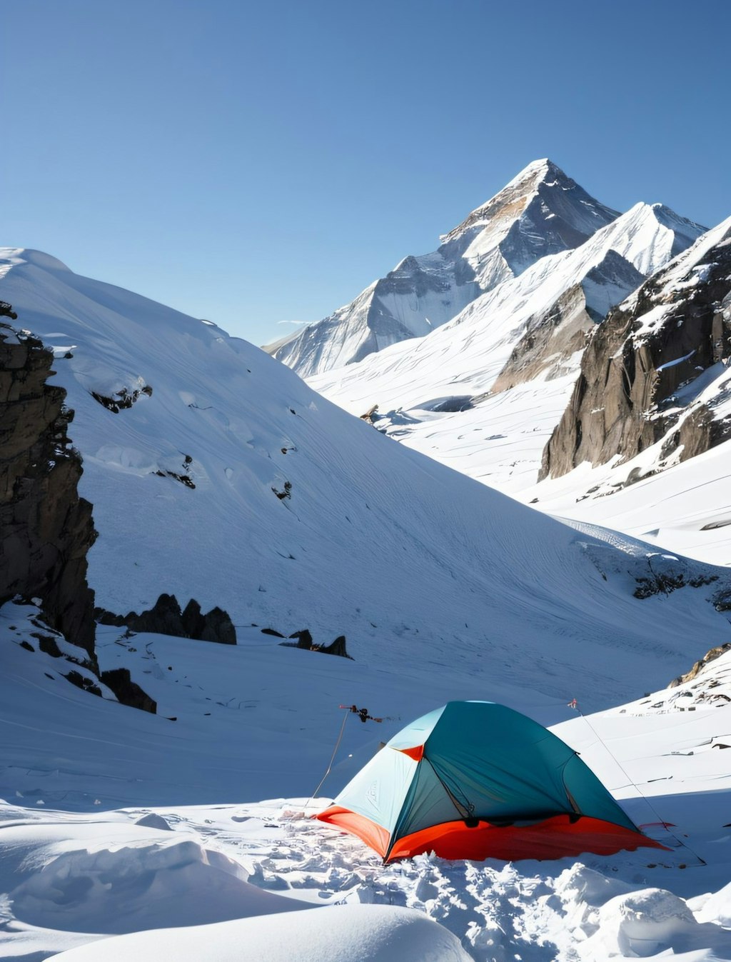 残雪登山