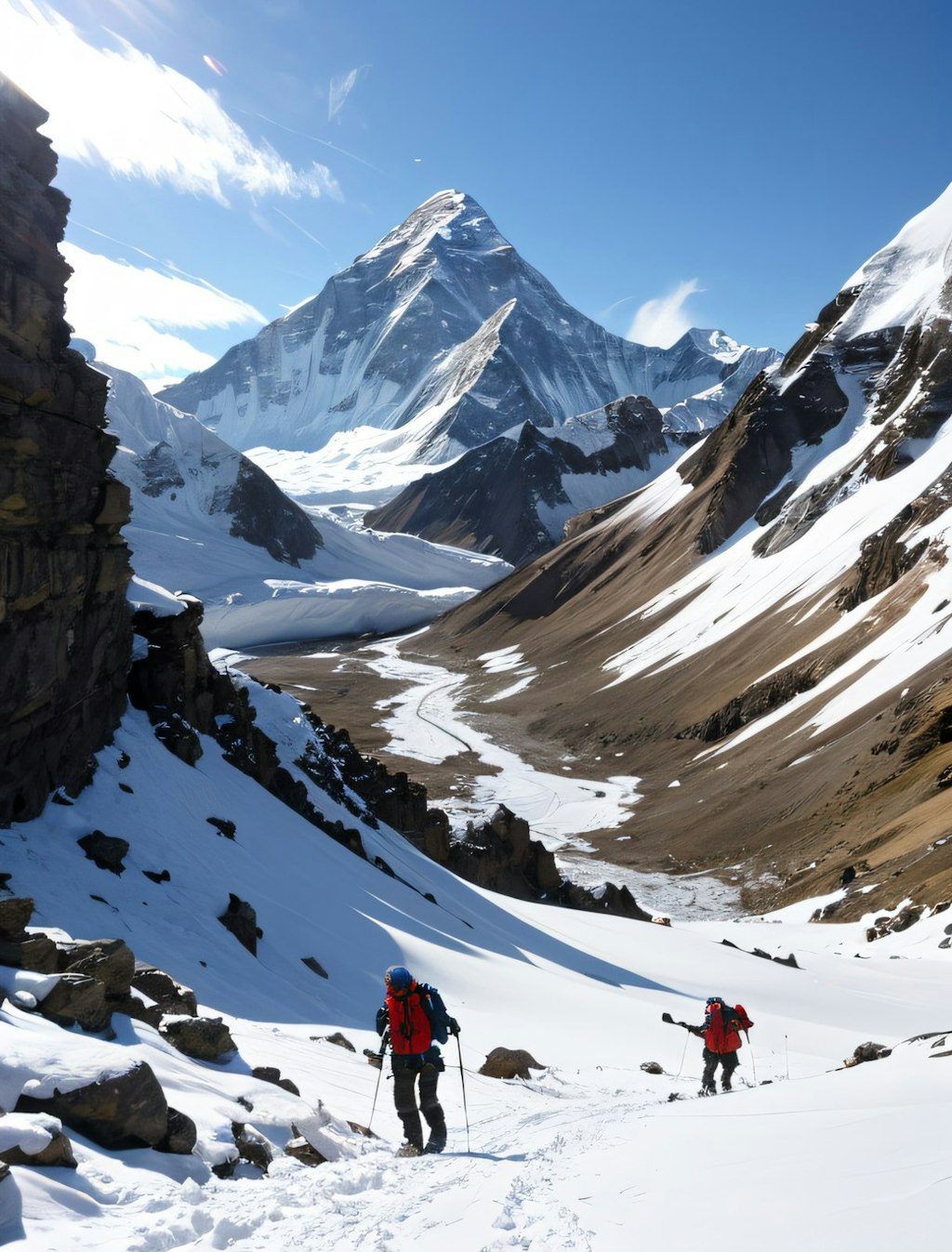 残雪登山