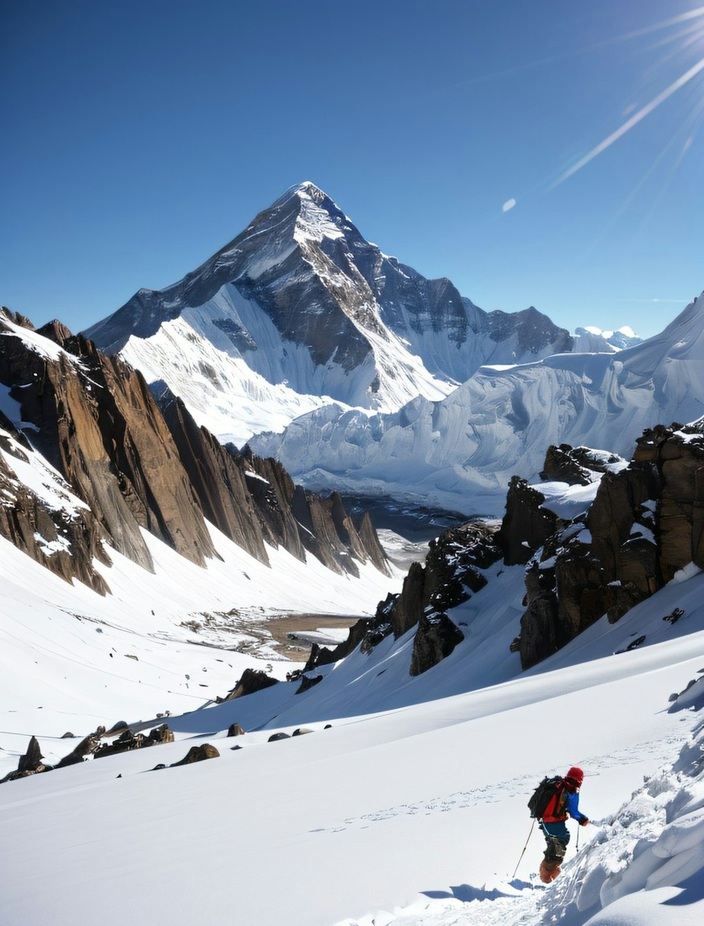 残雪登山