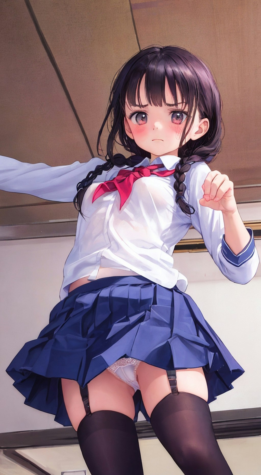 嫌な顔されながら学生服でおパンツ見せてもらいたい