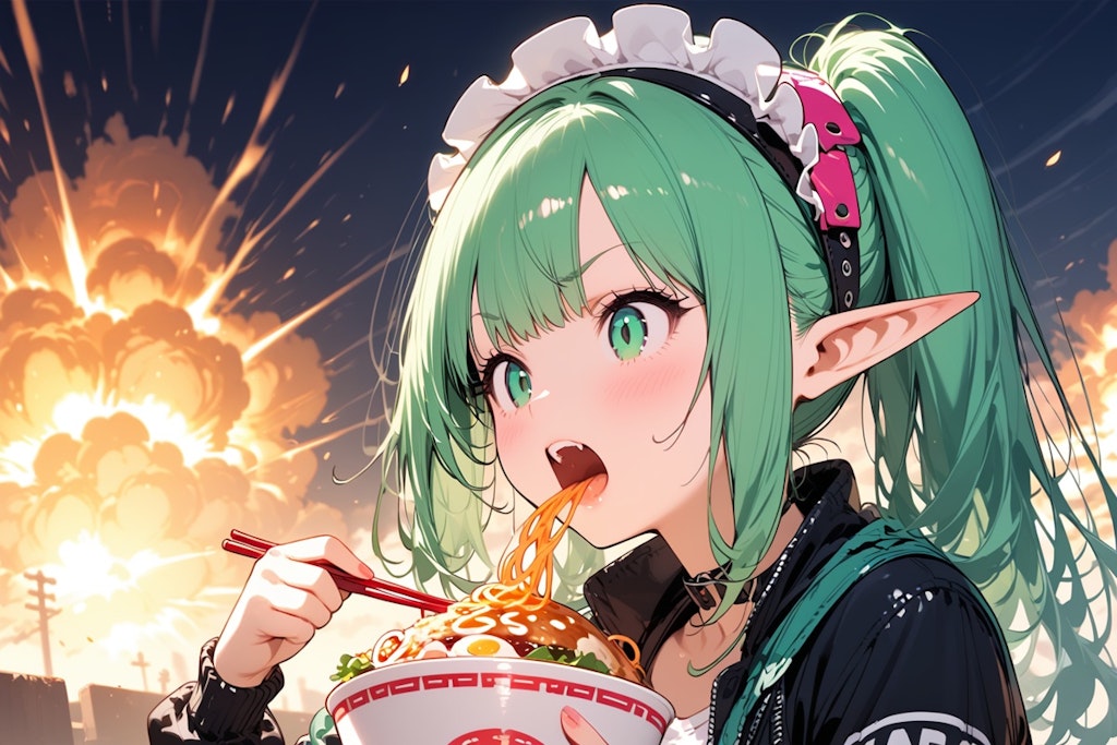 ラーメン大好きエルフさん