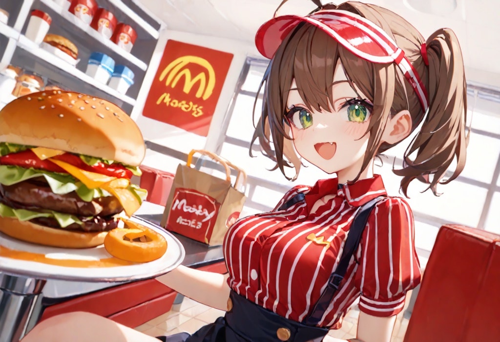 ハンバーガー屋さんバイトの休憩時間