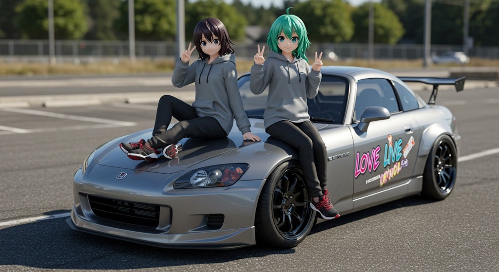 アニメキャラとホンダS2000