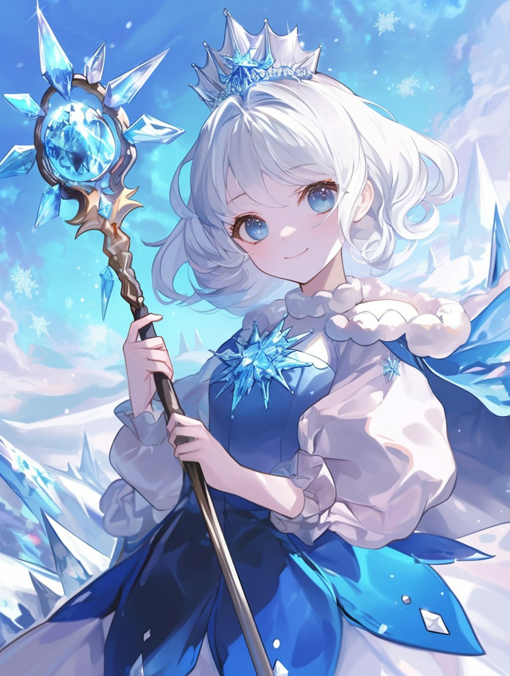 雪と星の光の魔法少女