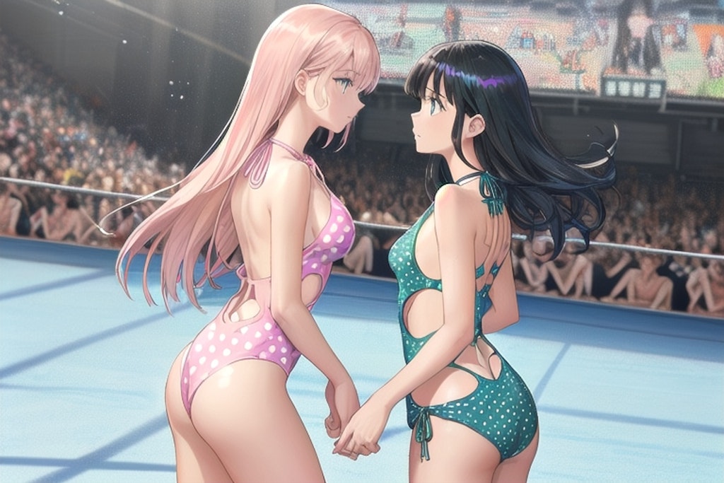 水玉リンコスの女子プロレスラー