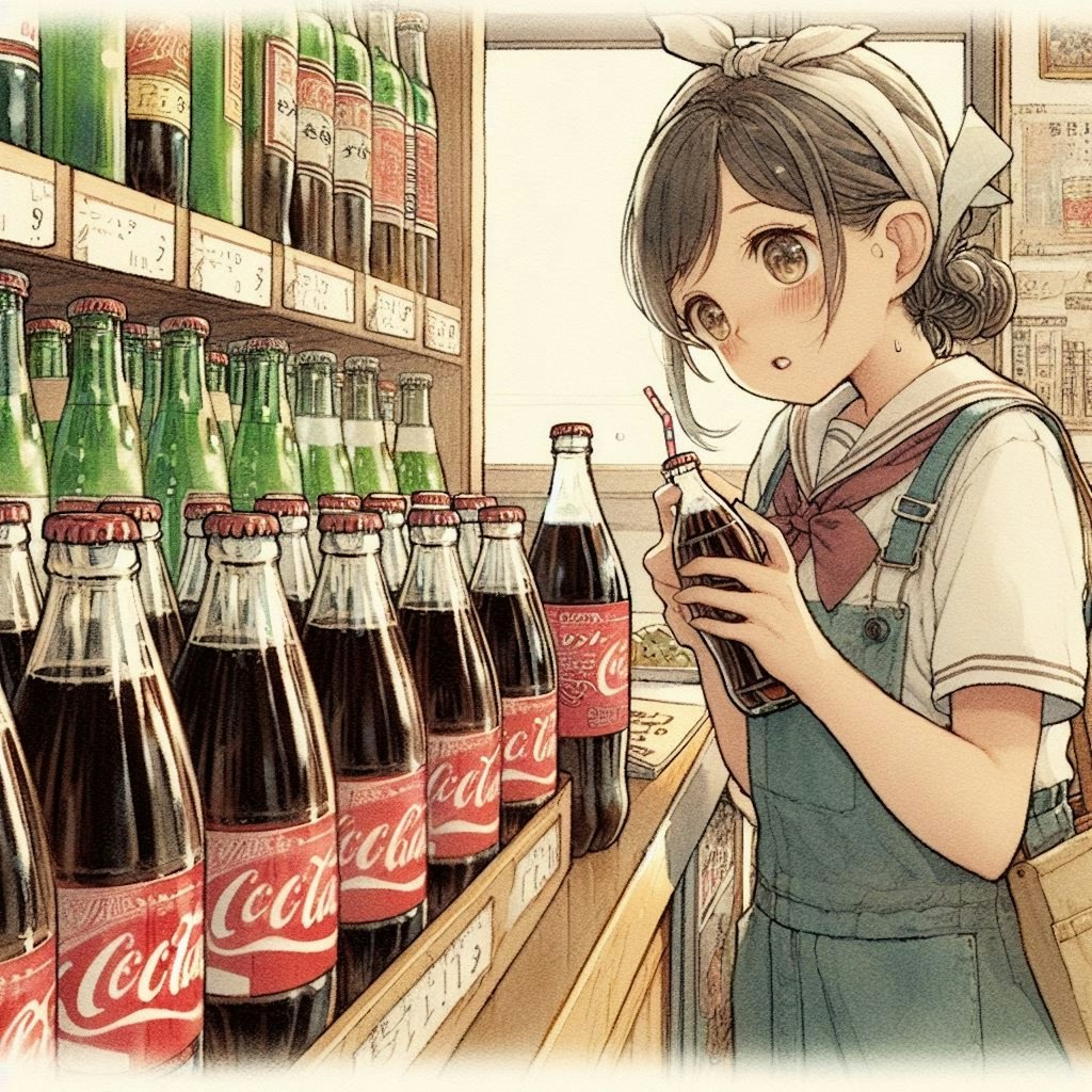 瓶のコーラ