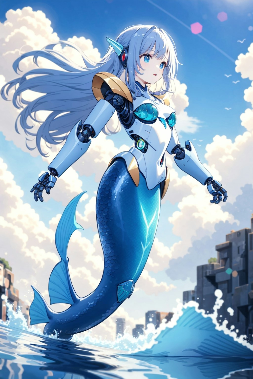 ちちぷい生成メカ娘AQUA9　ウミヘビ仕様