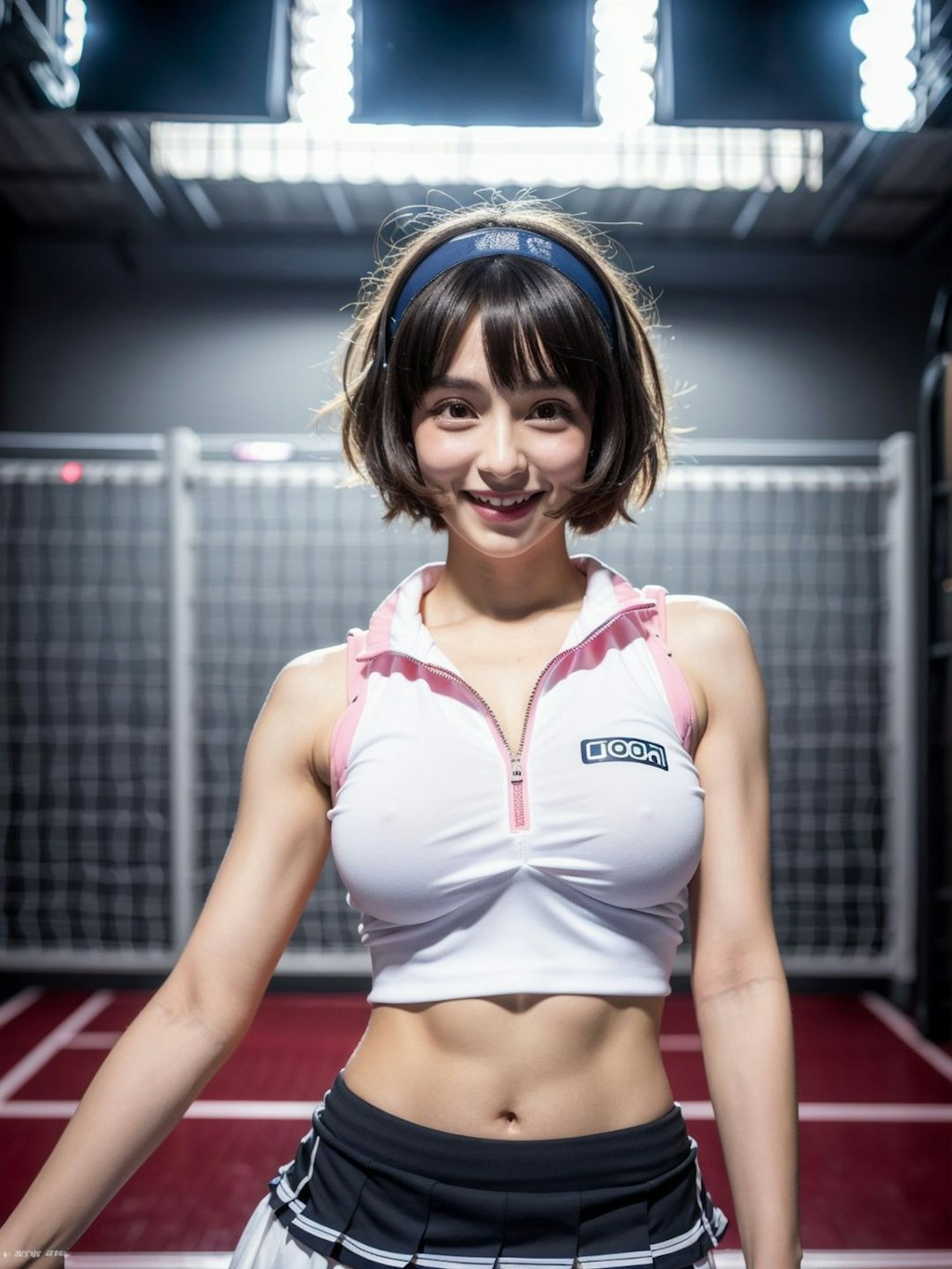 ミニスカートのスポーツ美女