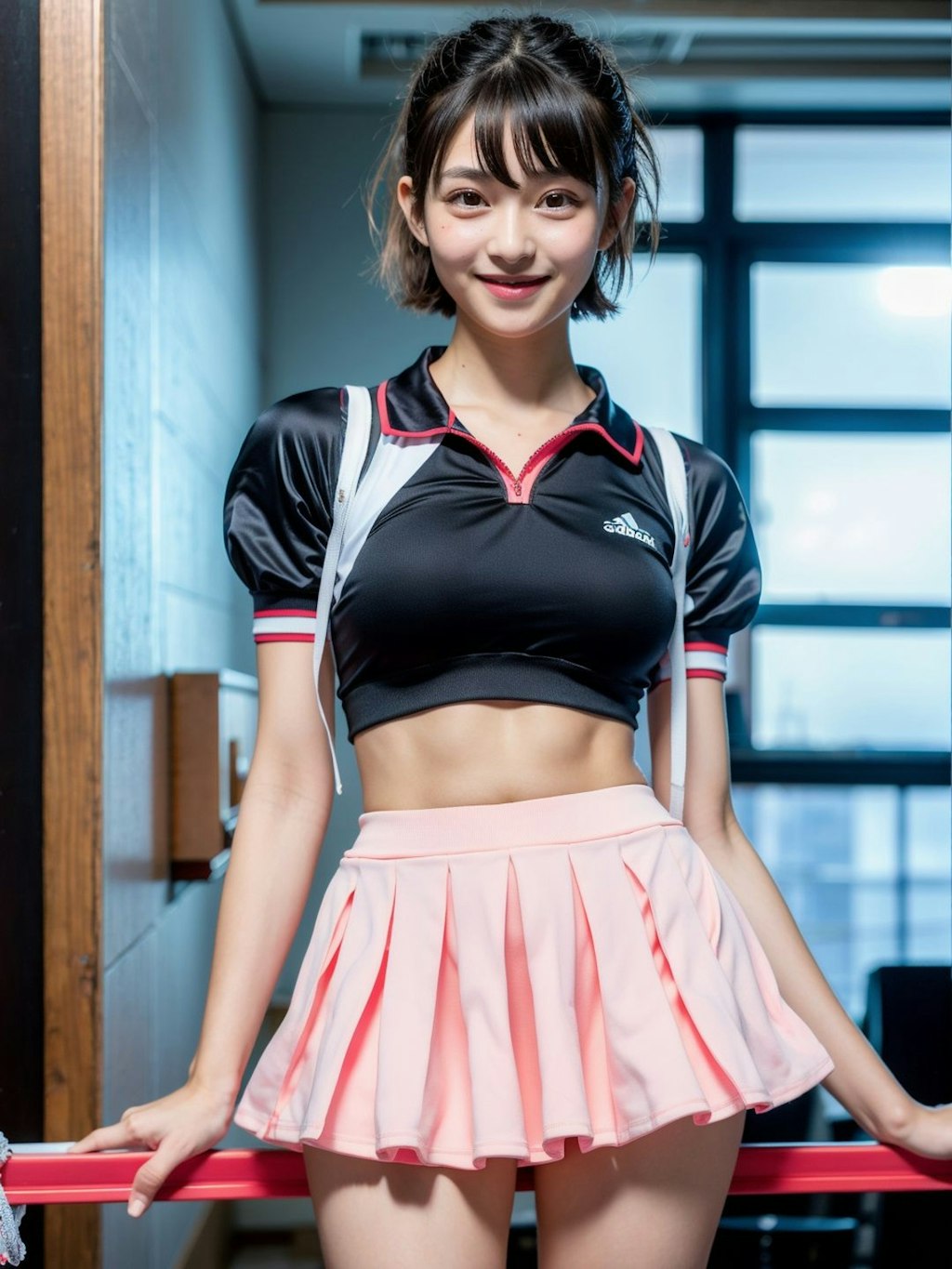 ミニスカートのスポーツ美女