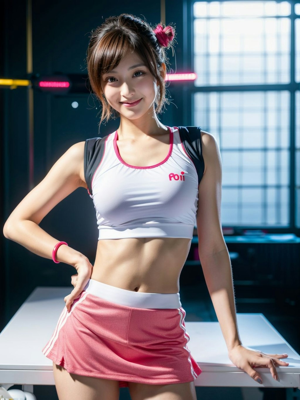 ミニスカートのスポーツ美女