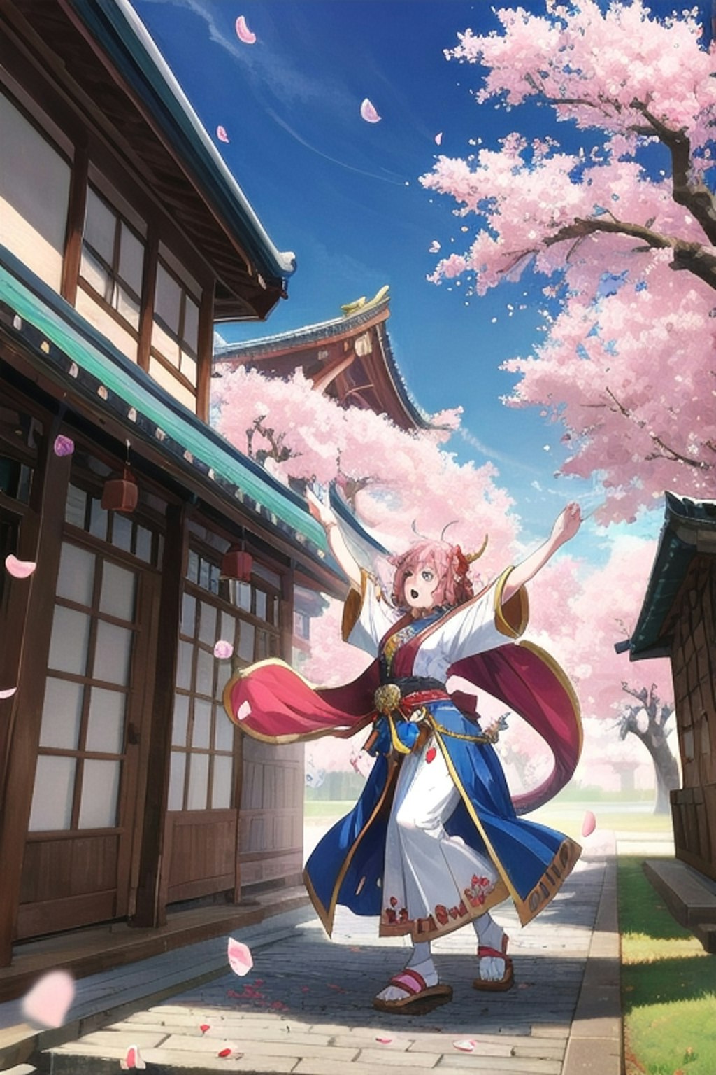 桜と龍神
