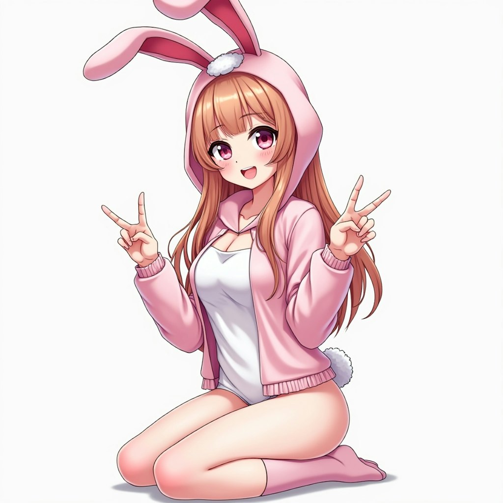 6+ anime girls, playboy bunny girl costume