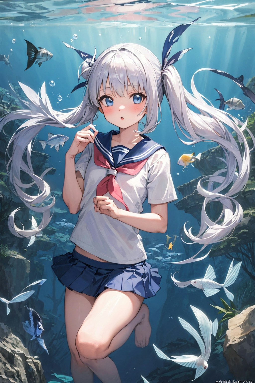 海の中のエレナちゃん🐬