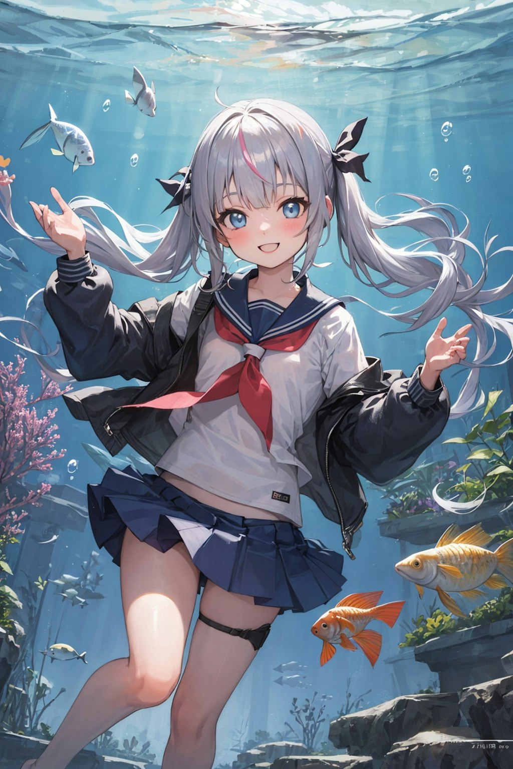 海の中のエレナちゃん🐬